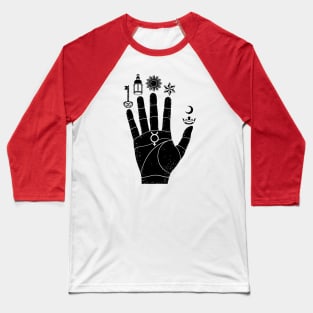 Hand of the Mysteries Baseball T-Shirt